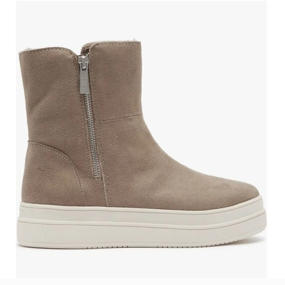 J/SLIDES Waterproof 2-Way Suede w/ Faux Fur Booties